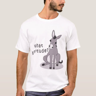 T-shirt Quelle attitude ? Âne se reposant mignon