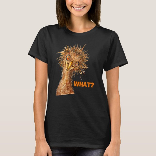 T-shirt Quelle Autruche    Oiseau Impertinent (Devant)
