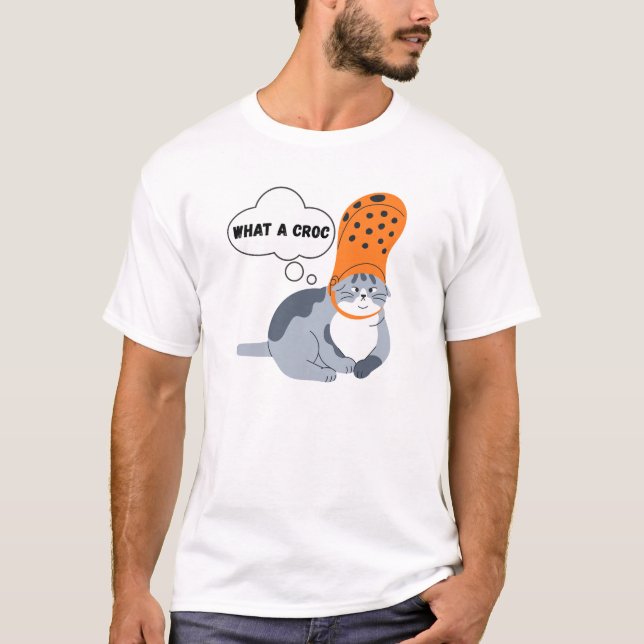 T-shirt Quelle blague de crocodile (Devant)