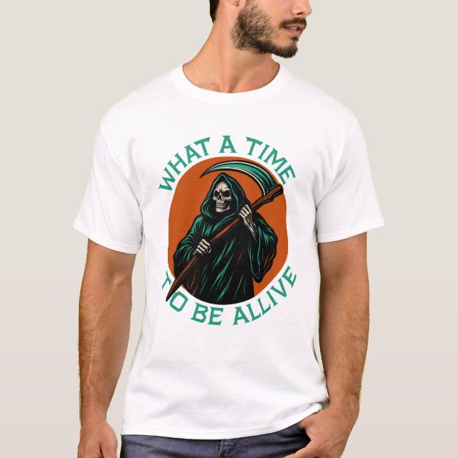 T-shirt Quelle époque pour vivre (Devant)