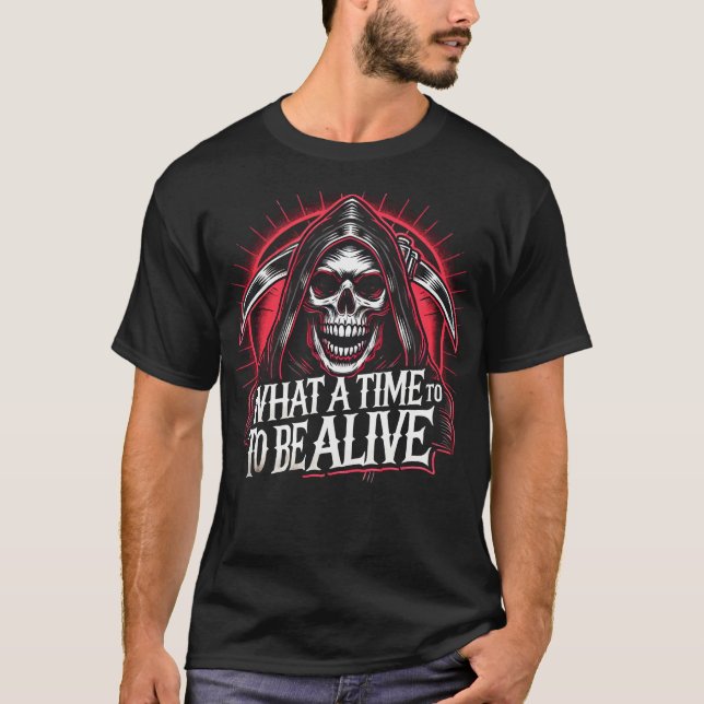 T-shirt Quelle époque pour vivre (Devant)