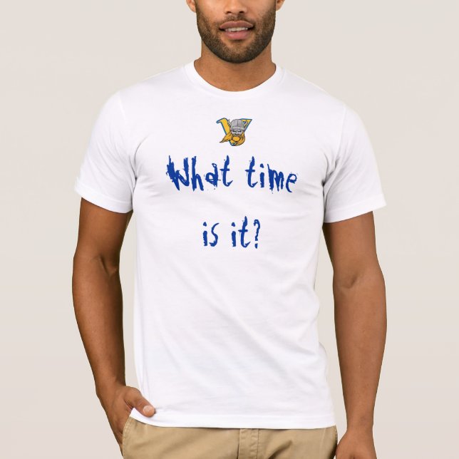 T-shirt Quelle heure est-il ? TEMPS DE JEU (Devant)