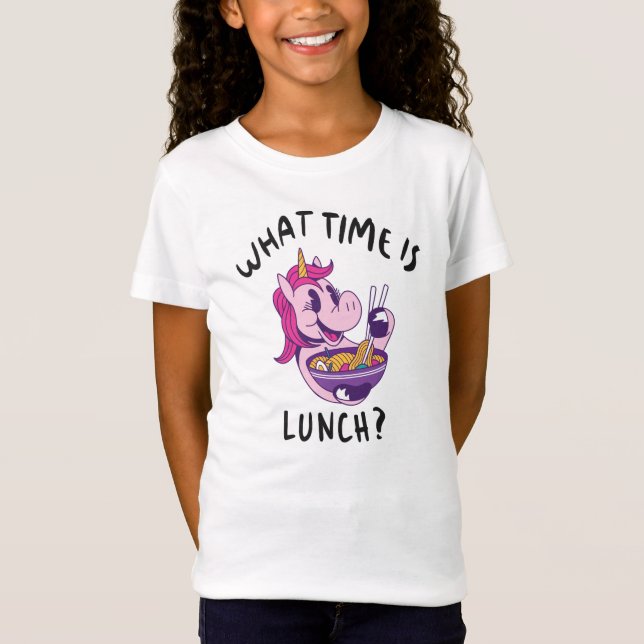 T-Shirt Quelle heure est le déjeuner (Devant)