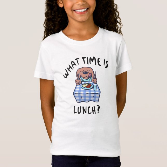 T-Shirt Quelle heure est le déjeuner (Devant)