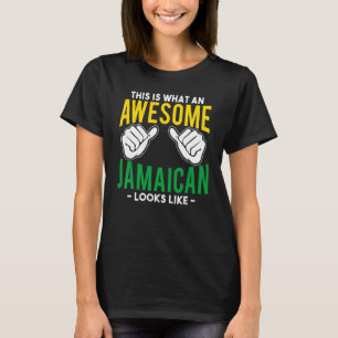 T-shirt Quelle Jamaïcaine incroyable ressemble au drapeau