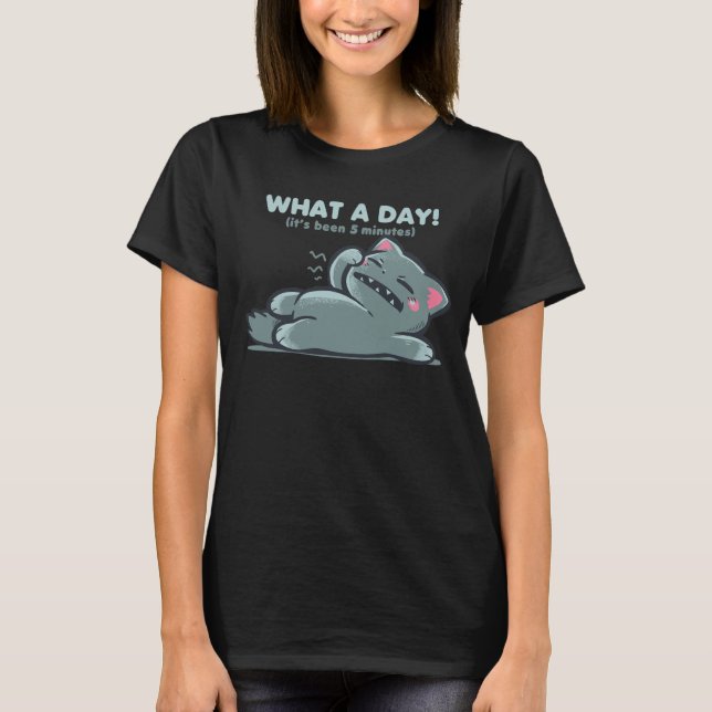 T-shirt Quelle journée (Devant)