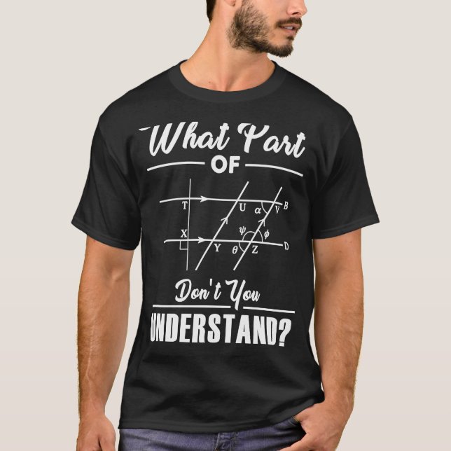 T-shirt Quelle Partie De L'Enseignant De Maths Nerd Math P (Devant)