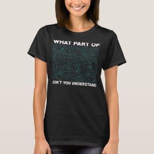 T-shirt Quelle partie de Ne comprenez pas l'enseignant de