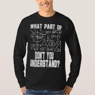 T-shirt Quelle partie de Ne comprenez pas l'enseignant de