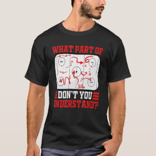 T-shirt Quelle partie du hockey ne comprenez-vous pas le h