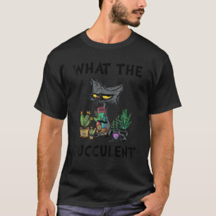 T-shirt Quelle plante succulente pour les femmes Chat Cact