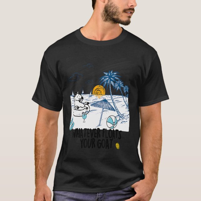 T-shirt Quelle que soit la flottaison votre chèvre rivière (Devant)