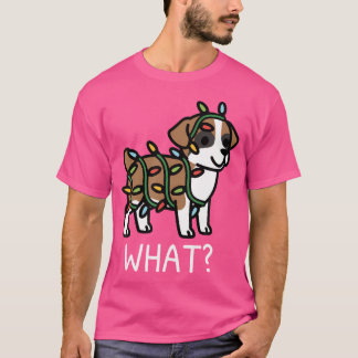 T-shirt Quelle question Chien de boîte de Noël