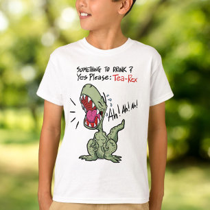 T-shirt Quelque chose boire ? Veuillez oui : Dinosaure de