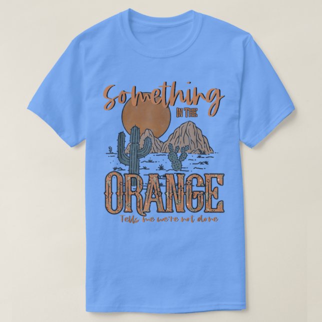 T-shirt Quelque chose dans l'Ouest du pays orange (Design devant)