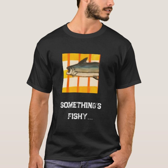 T-shirt Quelque chose de pêche (Devant)