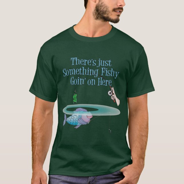 T-shirt Quelque Chose De Pêcheur Qui Se Déroule Sur Un Eng (Devant)