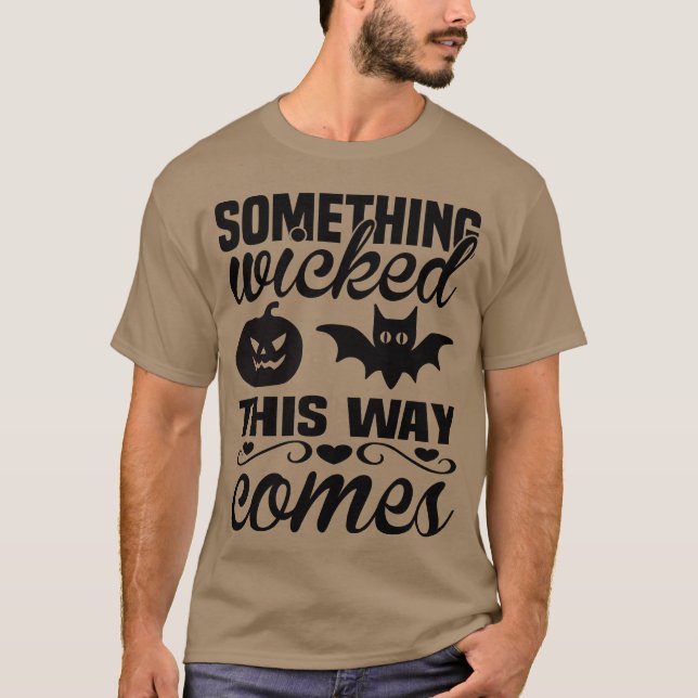 T-shirt Quelque chose de Wickedhis Halloween drôle (Devant)