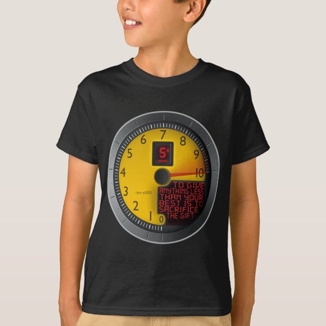 T-shirt Quelque chose moins que votre meilleur (Devant)