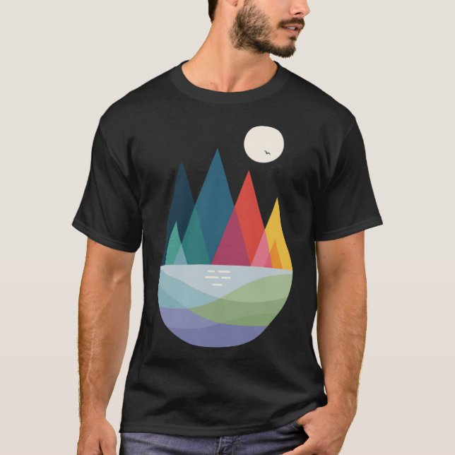 T-shirt Quelque part fille fille (Devant)