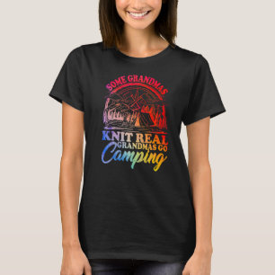 T-shirt Quelques Grandmas Knit Real Grandmas Go Camping
