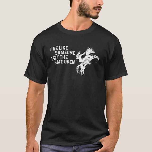 T-shirt Quelqu'un à cheval (Devant)