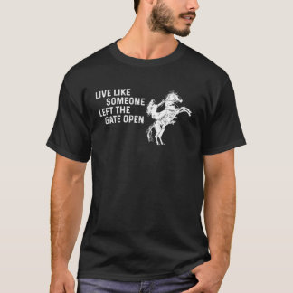 T-shirt Quelqu'Un À Cheval