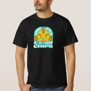 T-shirt Quelqu'un a Mangé Toutes Mes Chips de Podado - Rét