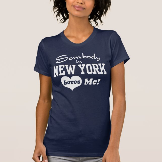 T-shirt quelqu'un à new york m'aime ! (Devant)