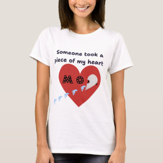 T-shirt Quelqu'un a pris un morceau de mon cœur – Ensemble