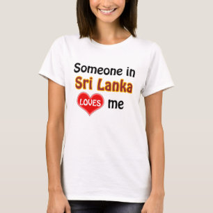T-shirt Quelqu'un au Sri Lanka m'aime