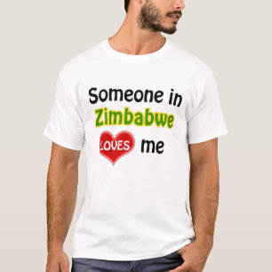 T-shirt Quelqu'un au Zimbabwe m'aime