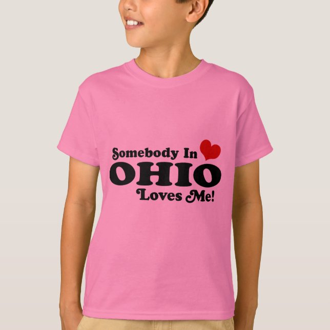 T-shirt Quelqu'un dans l'Ohio m'aime (Devant)