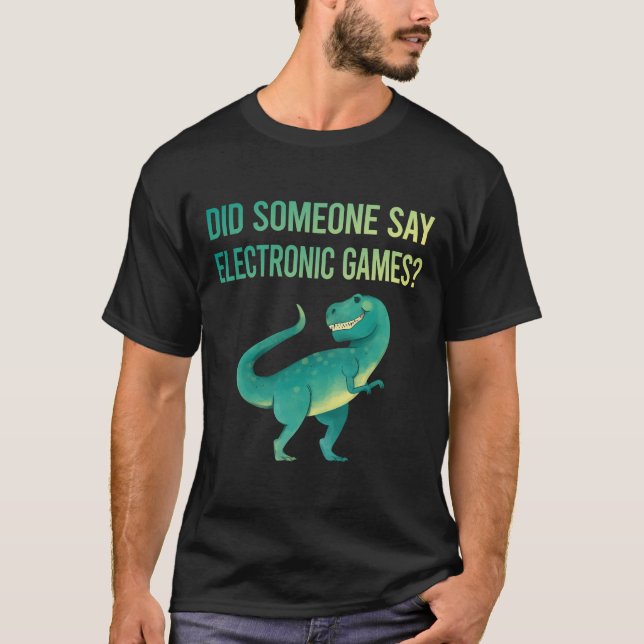 T-shirt Quelqu'Un Dit Jeux Électroniques (Devant)