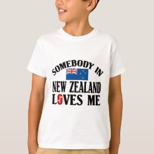 T-shirt Quelqu'un en Nouvelle Zélande m'aime