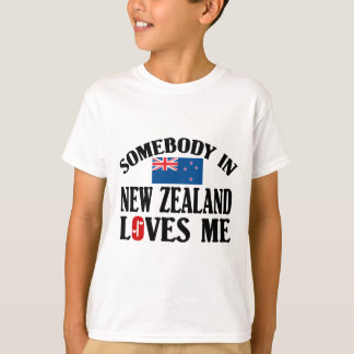 T-shirt Quelqu'un en Nouvelle Zélande m'aime