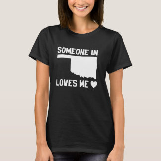 T-shirt Quelqu'Un En Oklahoma M'Aime Amérique Originale