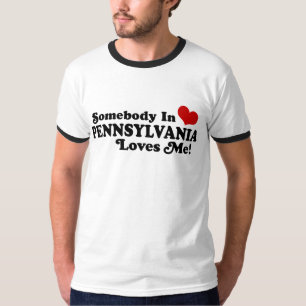 T-shirt Quelqu'un en Pennsylvanie m'aime