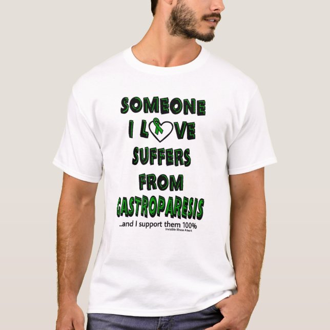 T-shirt Quelqu'un gastroparésie d'amour d'I… (Devant)