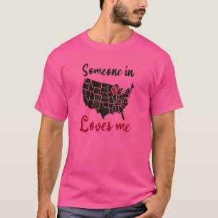 T-shirt Quelqu'Un Qui M'Aime Wisconsin