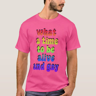 T-shirt Quels amis gays et vivants aimeo