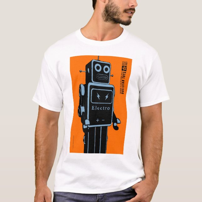 T-shirt Quelstar joue le robot de jouet de bidon (Devant)
