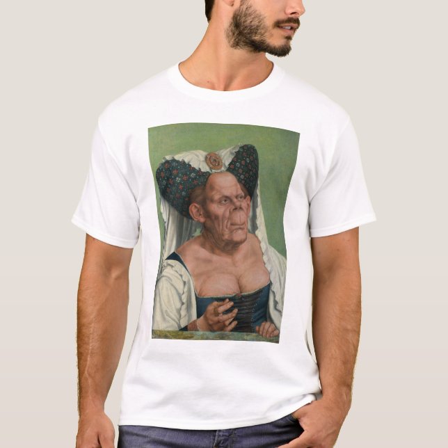 T-shirt Quentin Massys - dame âgée grotesque, 1515 (Devant)