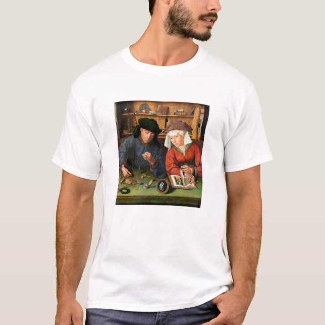 T-shirt Quentin Matsys - Le Moneylender et sa femme (Devant)