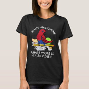 T-shirt Qu'est à Vous Est à Moi Perroquet I Femelle Eclect