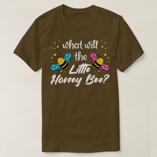 T-shirt Qu'est-ce que Baby Bee Genre Révéler Garçon Miel B (Design devant)