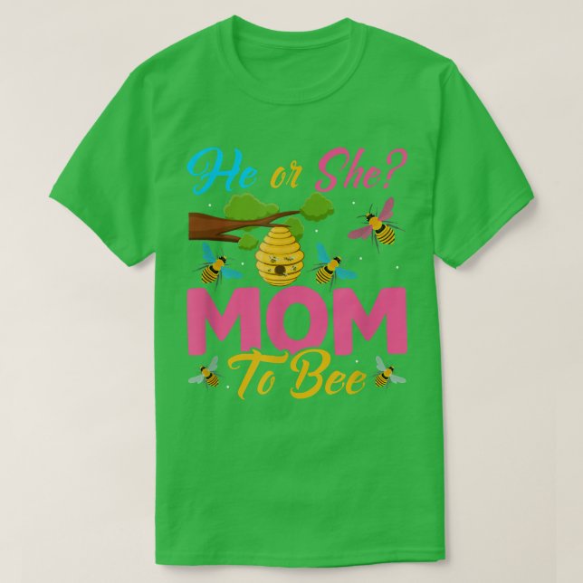 T-shirt Qu'est-ce que ça va être Lui ou elle maman Révélat (Design devant)