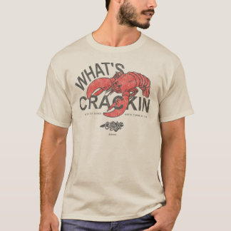T-shirt Qu'est-ce que Crackin Lobster Outer Banks NC OBX V