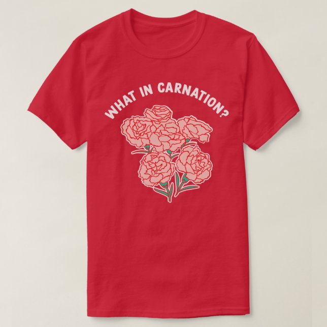 T-shirt Qu'est-ce que dans le jardin national (Design devant)
