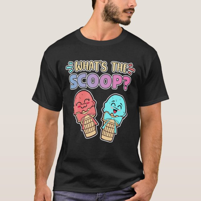 T-shirt Qu'est-ce que la crème glacée Scoop Genre Reveal B (Devant)